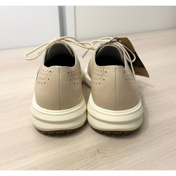 NWOT Cole Haan Malorie Leather Wingtip Oxford Women's Shoe Size 9 Cream Loafer - Picture 4 of 10